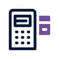 payment machine icon. dual tone icon for your website, mobile, presentation, and logo design. vector