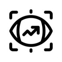 vision icon. line icon for your website, mobile, presentation, and logo design. vector