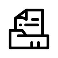 file icon. line icon for your website, mobile, presentation, and logo design. vector