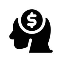 consideration icon. glyph icon for your website, mobile, presentation, and logo design. vector