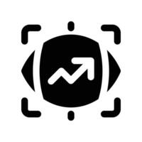 vision icon. glyph icon for your website, mobile, presentation, and logo design. vector