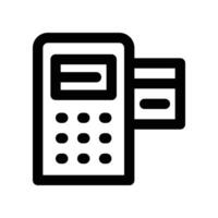 payment machine icon. line icon for your website, mobile, presentation, and logo design. vector