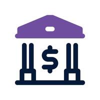 banking icon. dual tone icon for your website, mobile, presentation, and logo design. vector