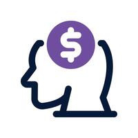 consideration icon. dual tone icon for your website, mobile, presentation, and logo design. vector