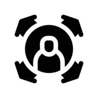 decision icon. glyph icon for your website, mobile, presentation, and logo design. vector