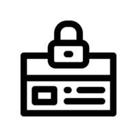 payment secure icon. line icon for your website, mobile, presentation, and logo design. vector