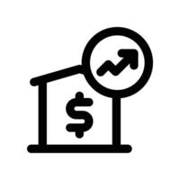 asset management icon. line icon for your website, mobile, presentation, and logo design. vector