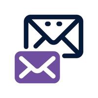 email icon. dual tone icon for your website, mobile, presentation, and logo design. vector