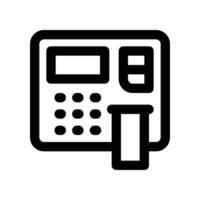 atm machine icon. line icon for your website, mobile, presentation, and logo design. vector