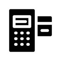 payment machine icon. glyph icon for your website, mobile, presentation, and logo design. vector