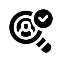 recruitment icon. glyph icon for your website, mobile, presentation, and logo design. vector