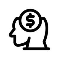 consideration icon. line icon for your website, mobile, presentation, and logo design. vector