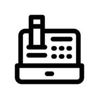cash machine icon. line icon for your website, mobile, presentation, and logo design. vector