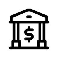 banking icon. line icon for your website, mobile, presentation, and logo design. vector