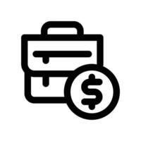 suitcase icon. line icon for your website, mobile, presentation, and logo design. vector