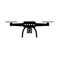 Drone quadrocopter with action camera icon for graphic design, logo, web site, social media, mobile app, ui illustration vector