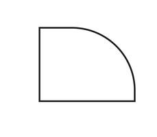 A black and white drawing of a circle vector