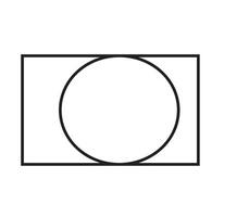 A circle is shown in a square vector