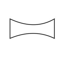 A black and white drawing of a bow tie vector