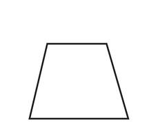 A square with a black outline on it vector