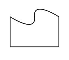 A black and white drawing of a wave vector