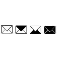 Mail icon set. email illustration sign collection. Envelope symbol. vector