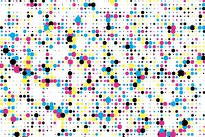 a colorful pattern of dots on a white background, a colorful pattern of dots on a white background, a cmyk pattern of dots on a white background, abstract dots and circles on white background, vector