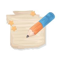 write on paper vector