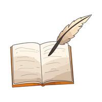 write in a book vector