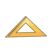 illustration of triangular ruler vector