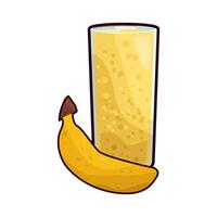 illustration of banana juice vector