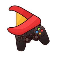 illustration of Play Button Lights Up vector