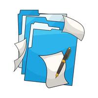 Secure Files in Folders illustration vector