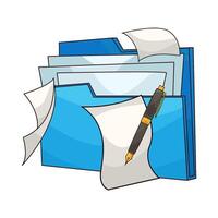 Work Folder with Complete Contents vector