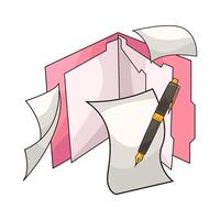Very Secure Data Storage Folder vector