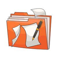 illustration of Archive Folder for Important Documents vector