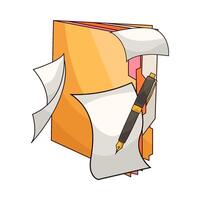 illustration of Very Secure Data Storage Folder vector