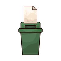 Illustration of delete file vector