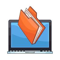 illustration of File Folders vector