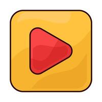 illustration of Play Button in Action vector