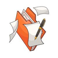 Very Secure Data Storage Folder illustration vector