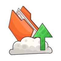 Upload Folders Quickly and Securely vector
