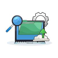illustration of Find the Folder You Need vector