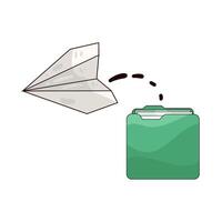 illustration of Send Folders Easy vector