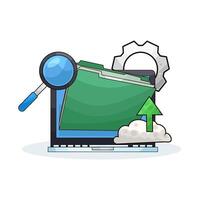 Find Folders with Accurate Search illustration vector