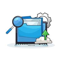 Search for Folders Quickly and Easily vector