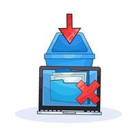 Process for Safely Deleting Folders vector