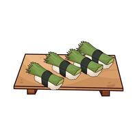 Enjoy Menegi Sushi illustration vector