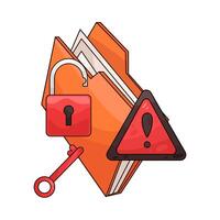 Beware of Dangerous Infected Folders vector
