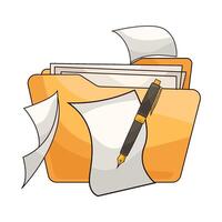 Secure Files in Folders vector